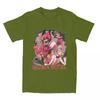 Cool Hazbins Hotels Alastor And Lucifer T-Shirts Men Round Neck 100% Cotton T Shirt Demon Short Sleeve Tees Printed Clothes
