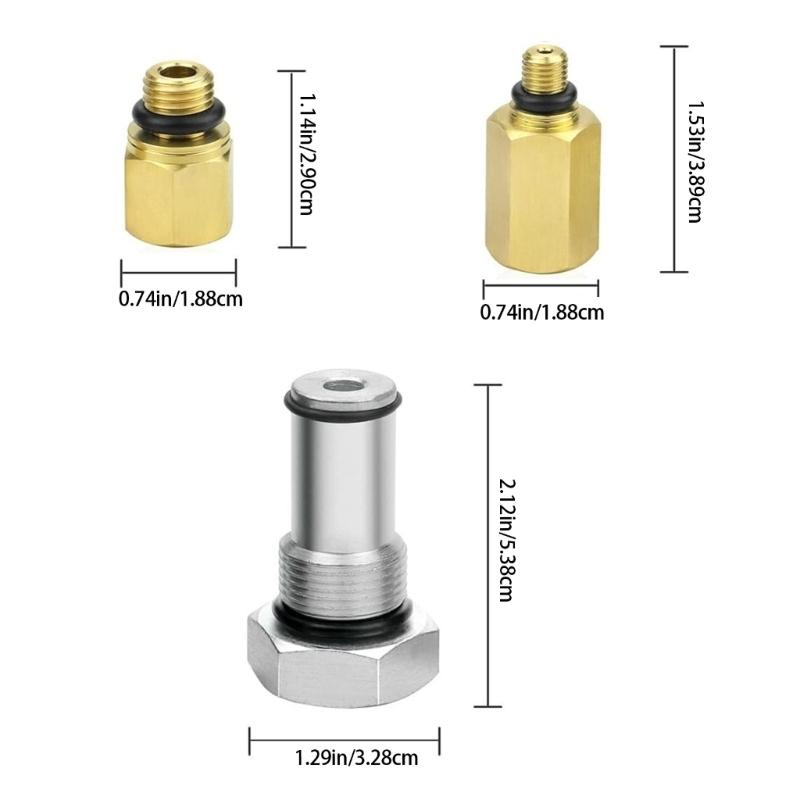 Oil Rail Adapter with 6.0 High Pressure Oil Pump IPR Valves Air Test Fitting Tool for 6.0L Engine