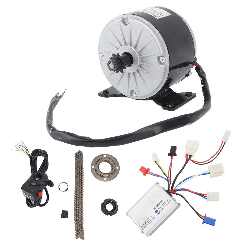 24V 300W High Speed Motor Finger Throttle Controller Freewheel 55T25H Chainring 146 Link Chain with Connector