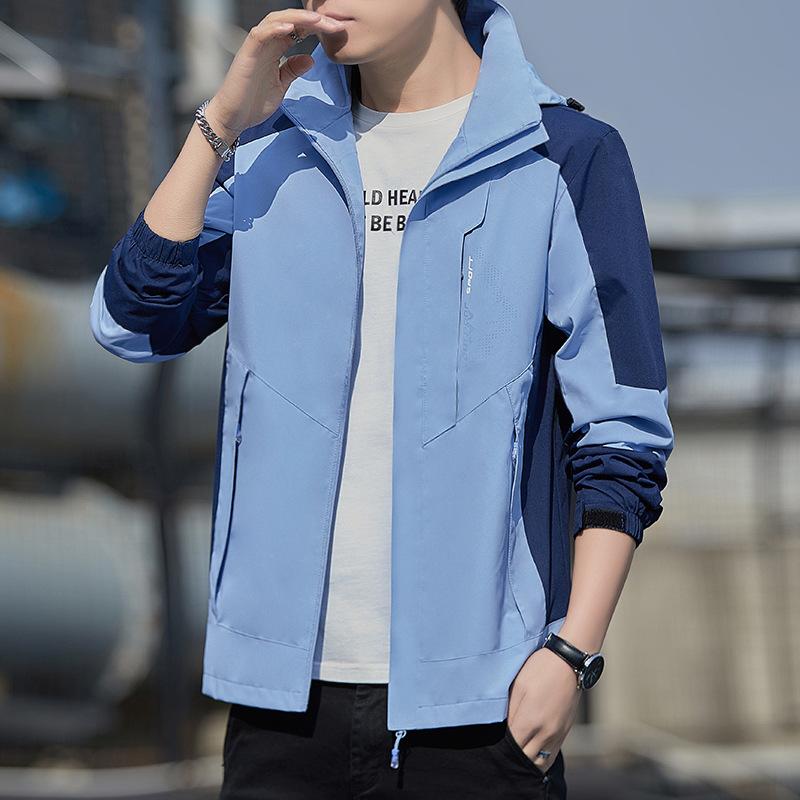 Frühling Neue Freizeitjacke Herren Frühlingstrend Wasserdichte Outdoorjacke Herrenbekleidung