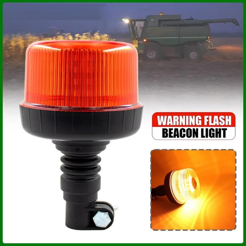 360° Visibility LED Strobe Warning Light with 3 Modes Waterproof Heavy Duty Rotating Strobe Light for Vehicle Safety
