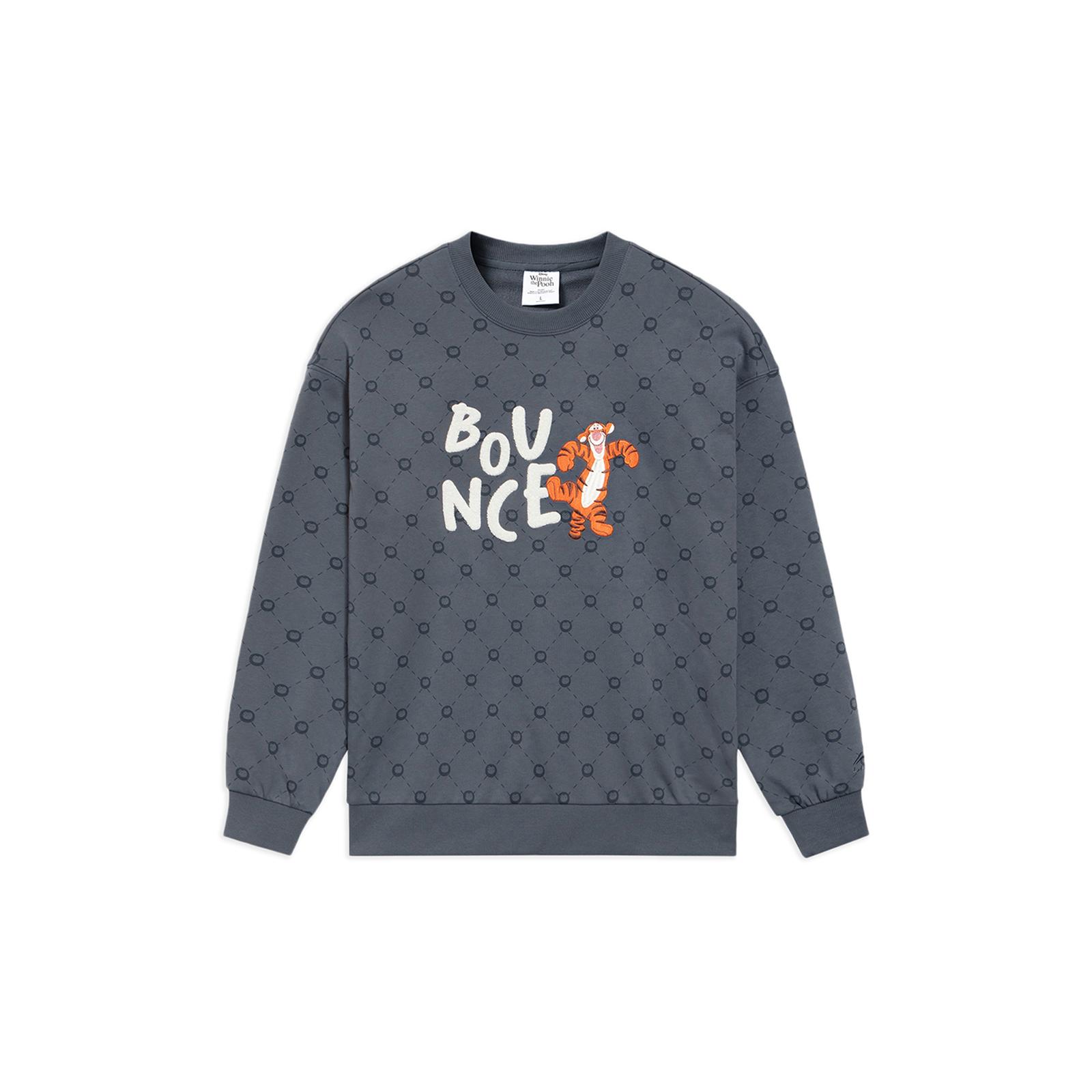 Li Ning Sweatshirt Unisex Thunderstorm Gray AWDS557-3 XL