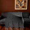 Dimensional Blanket Black Super Hole Warm Comfortable Plush Three Throw Blanket Child Home Sofa Bedroom Gift