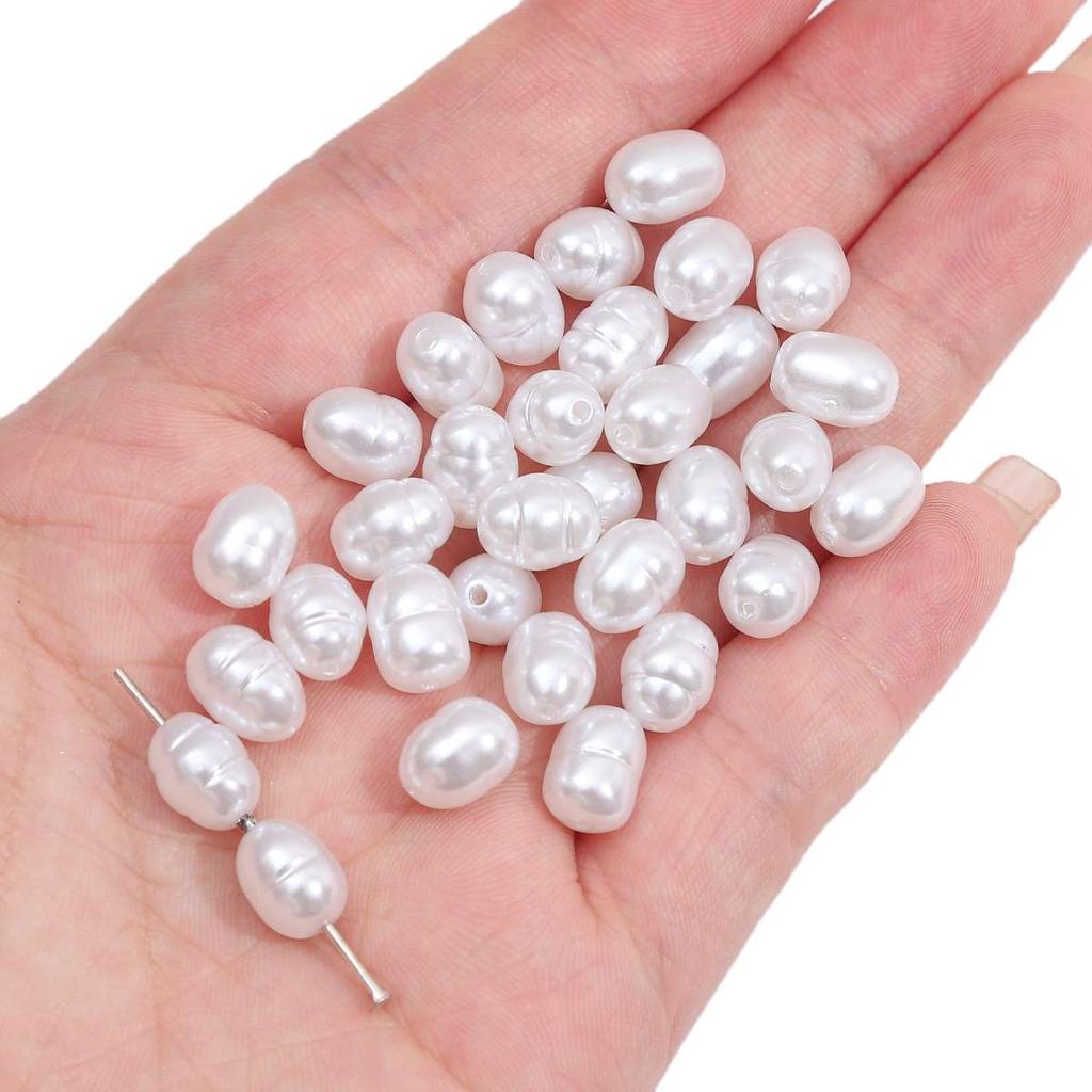Geometry Shaped Imitation ABS Pearl Beads Straight Hole DIY Bracelet Jewelry Accessories