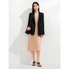 Jiuzi Anna Kou Neat OL Minimalist Commuting Style Waist Cinched Suit Jacket for Women