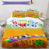 3-teiliges Numberblocks2-Muster Bettwäscheset Bettbezugset enthält Bettbezug & Kissenbezüge, perfekte Ganzjahres-Schlafzimmerdekoration & Geschenk
