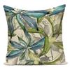 Flower Pattern Decorative Sofa Seat Cushion Cover Fresh Floral Print Pillowcase Home Decor Square Custom Throw Pillows Cover