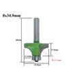 1pc 8mm Corner Round Over Router Bit with Bearing for Wood Woodworking Tool Tungsten Carbide Milling Cutter