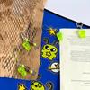 Portachiavi Creativo Luminoso Mini Gatto Alieno Brilla al Buio Per Cinturino del Telefono Ciondoli da Appendere allo Zaino Portachiavi Regali per Donne Uomini