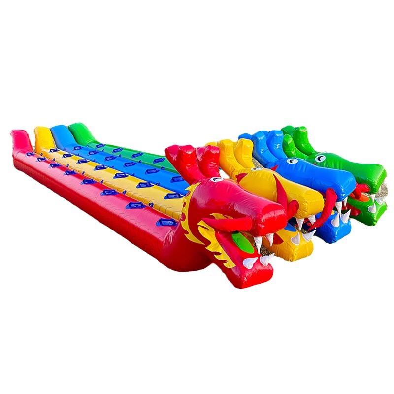 Inflatable Dry Land Dragon Boat Game Prop