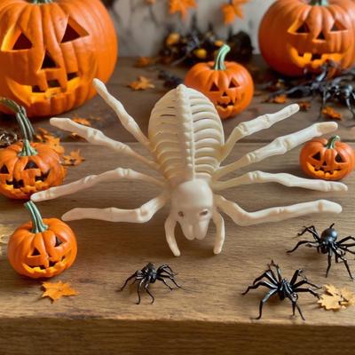 Halloween Zvířecí Kostra Hrozivý Model Pavoučí Kostry pro Dvůr Zahradu Simulace Pavoučí Kosti Trávník Terasa