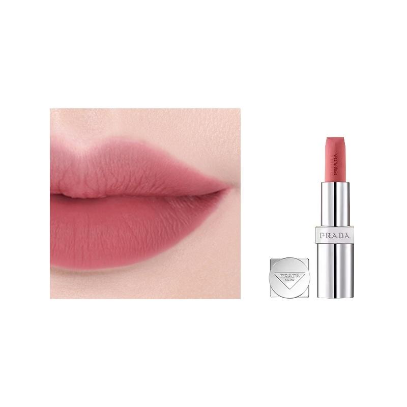 Матовая губная помада Prada Ultimate Color Overlay Легкая губная помада Мягкая дымка Косметика P155 Tipsy Powder Без подарочной коробки или пакета красный