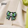 Durable Enamel Pin Brooch Pin Skull Bow Design Brooch Halloween