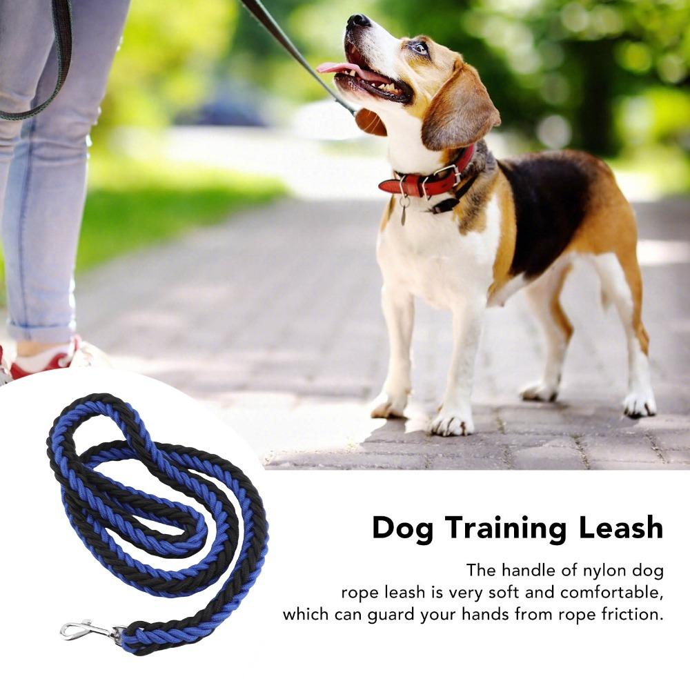 8-strand Woven Dog Slip Lead Bright Color Pet Rope Durable Training Leash  Medium Large Dogs