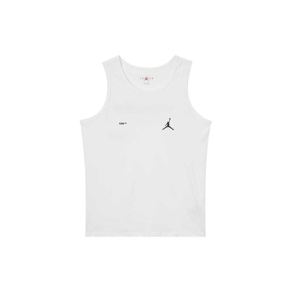 Jordan Tank Tops Men's White Crew Neck Thin Straight Fit DX9606-100