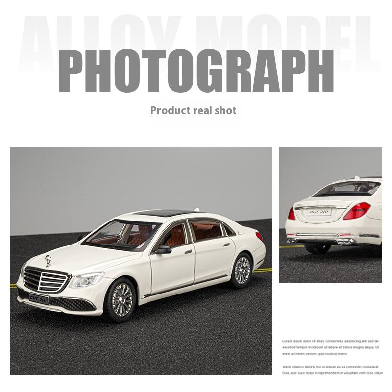 1/24 Scale BENZ E300 Alloy Car Model Simulated Sound and Lighting Children's Car Toys Suitable for Boys' Birthday Gifts