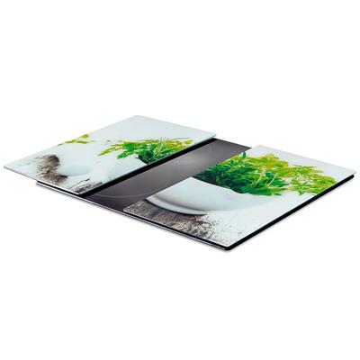 2x Glass Kitchen Cutting Board Cover for Induction Cooktops 60x52