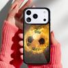 Fire Football Soccer Ball Phone Case for iPhone 17 16 15 14 13 Pro Max Back Cover for 12 11 Pro Coque