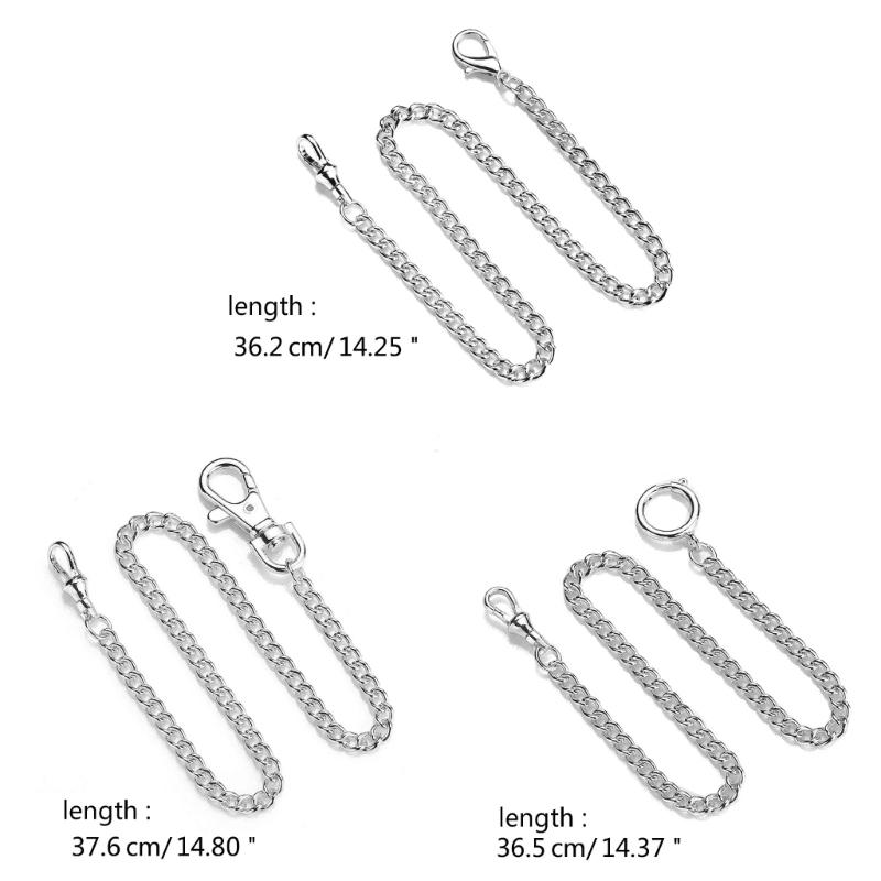 Corrente para Relógio de Bolso Cor Dourada Prateada Corrente de Substituição para Relógio Antigo de Quartzo Vintage Liga