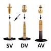 1 Set Fahrradventiladapter Kupfer Fahrradventilbaugruppe Sv Av Dv Fahrradreifenpumpenadapter