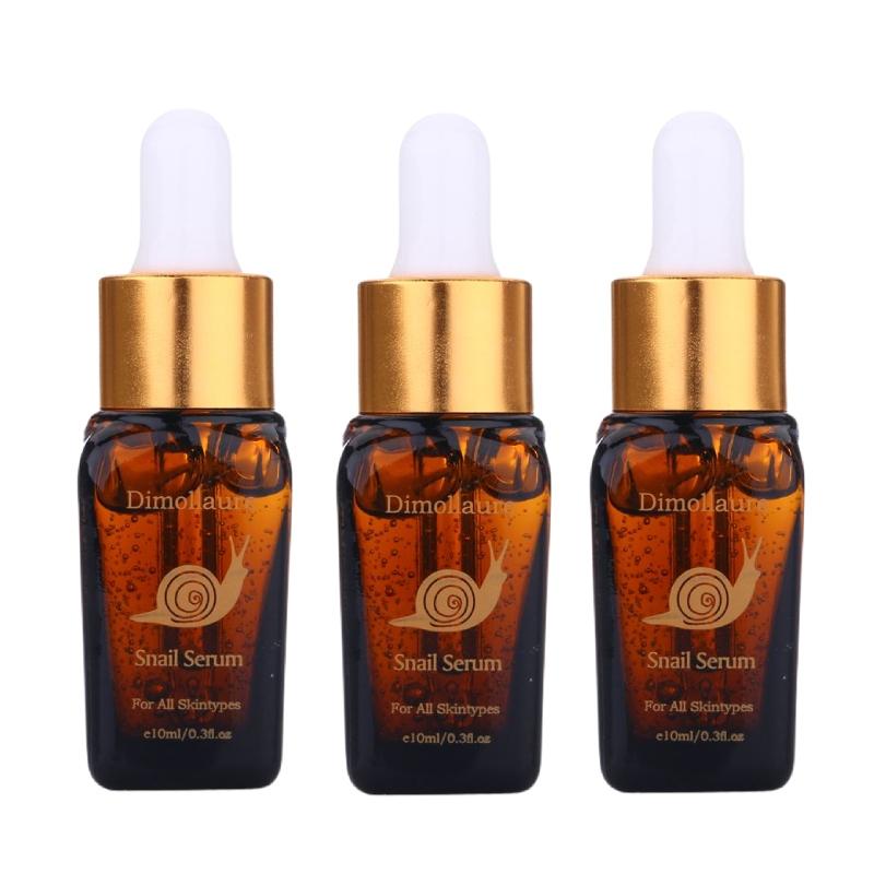 1pc/3pc/5pc Moisturizing Hydrating Facial Serum With Snail Extract Skin Streaming Essence 10ml
