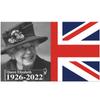 Queen Elizabeth Ii Garden Flag Banner Memorial Poster Union Jack Decor Bunting