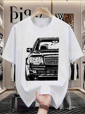 W124 OLS by Glstkrrn | Casual Crew Neck T-Shirt with Durable Print Design | Suitable for All Seasons