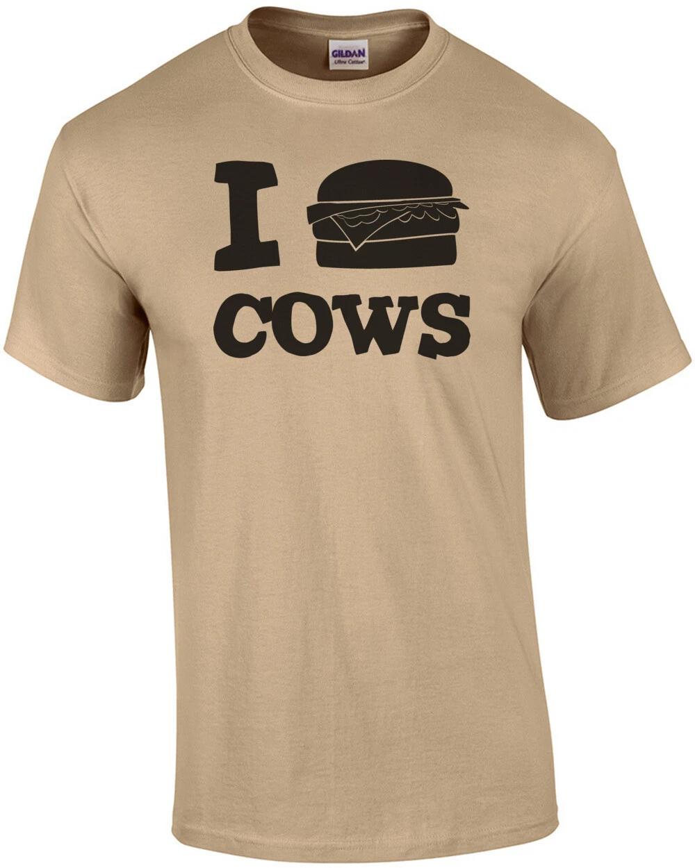 I Burger Cows - I Love Cows - Funny Beef T-Shirt S