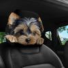 2PCS Soft Seat Headrest Protector Cartoon Dog Pattern Car Headrest Covers  Car Seat