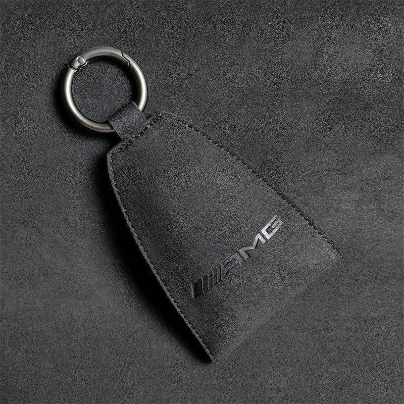CRZ1 Suede Key Bag Car Key Pocket Creative Keychain Key Ring For Mercedes Benz AMG A C E Class W201 W210 W108 W204 W205 W203 W21
