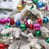 12Pcs 3cm Color Electroplating Ball Christmas Tree Decor Xmas Festival Hanging Ornament