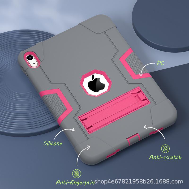 "Colorful Anti-Fall 3-in-1 Protective Case with Stand for iPad 10.9-inch (2022)"