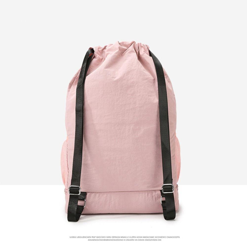 Large Capacity Tennis Racket Backpack Drawstring Fitness Bag Exercise Gym Equipment