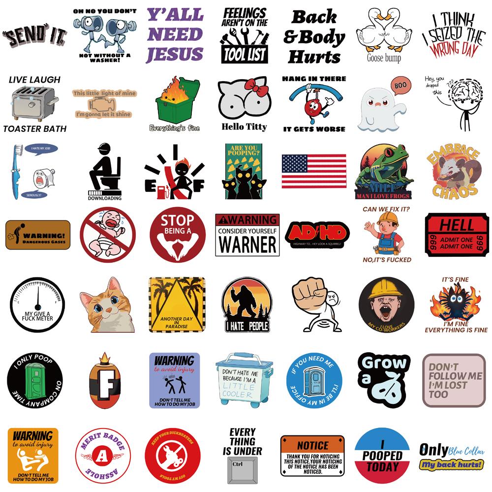 50/100PCS Adult Fun Sticker Painting Nostalgia DIY Coffee Laptop Landscape Motorcycle Waterproof Suitcases Scrapbook Sticker