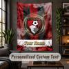 Wall Tapestry Bournemouth Football Print Custom Name Text Wall Hanging Home Decor