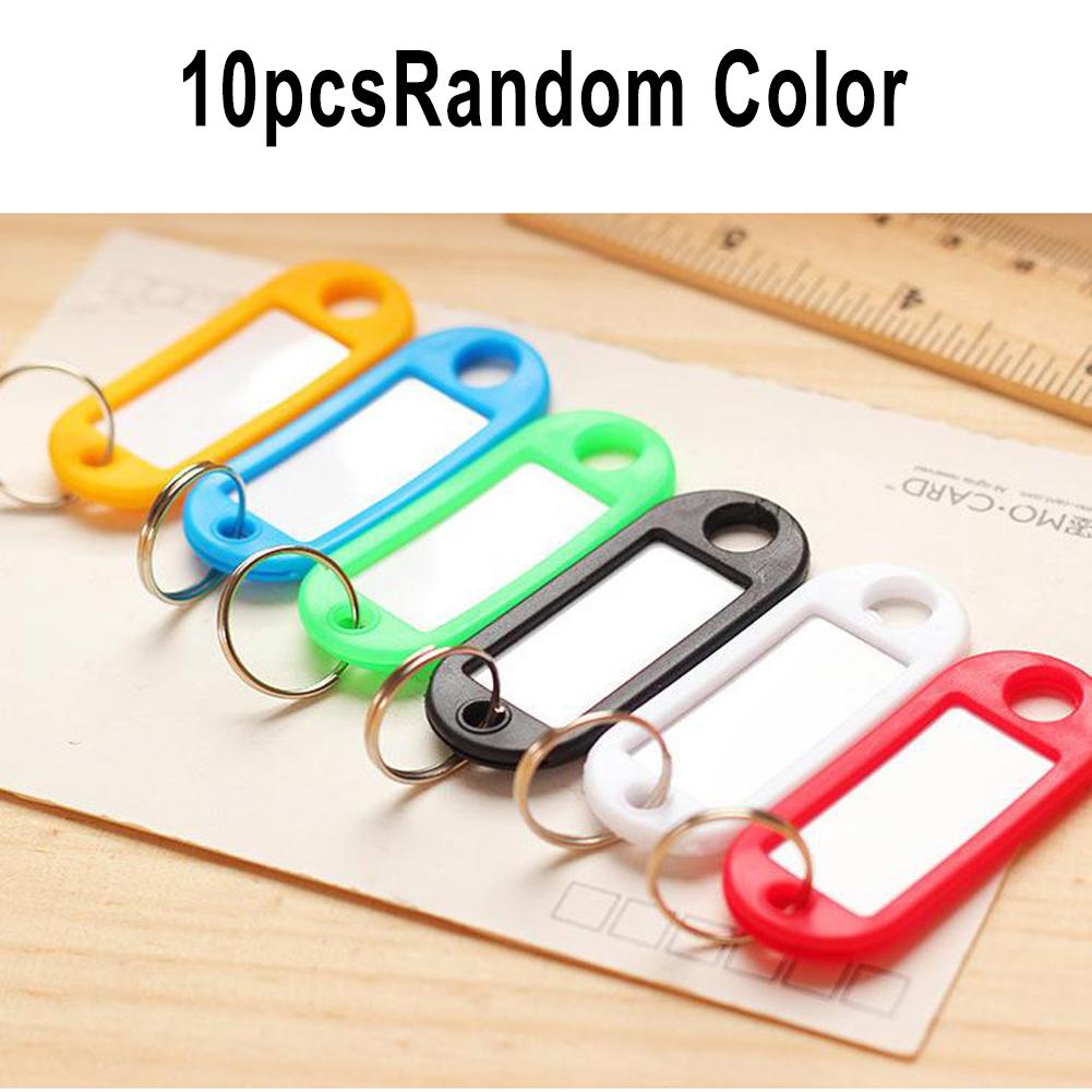 10X Label Keychain Keychain 10pcs 50.0mm X 22.0mm Blue