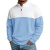 Men Half Zip Stand Collar Sweatshirt Long Sleeve Casual Loose Pullover Tops Autumn Winter Fashion Male Daily Comfortable Streetwear Sweatshirts
