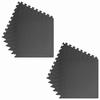Pool Floor Mat Set 12 pcs Black 4.32 m² EVA Foam