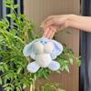 Adorable Cartoon Plush Rabbit Keychain Charming Backpack Pendant For Creative Accessories