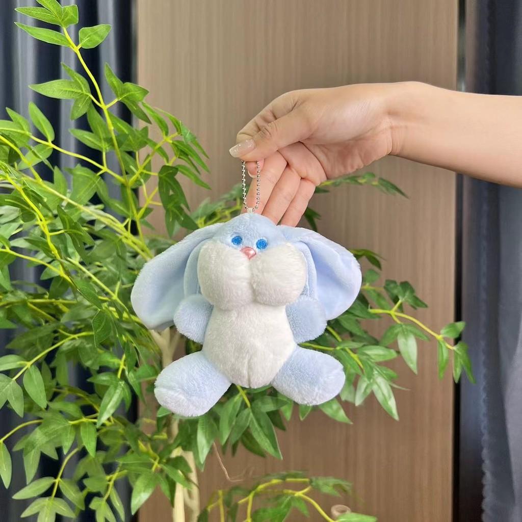 Adorable Cartoon Plush Rabbit Keychain Charming Backpack Pendant For Creative Accessories