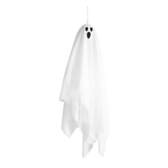 Yousheng Halloweenská závěsná dekorace duch Dynamický hororový efekt Snadná instalace Svítící závěsný duch Vnitřní venkovní ozdoba