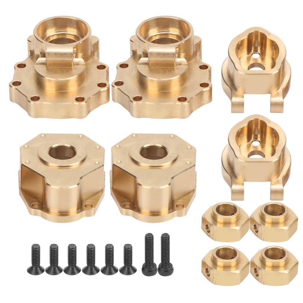 Brass Rear Portal Drive Housing Drive Axle Mount Set for Traxxas TRX4 TRX6 110 RC Crawler