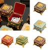 Sturdy Metal Jewelry Organizers European Antique Styles Enamel Detailing Secure Necklace Earring Storage
