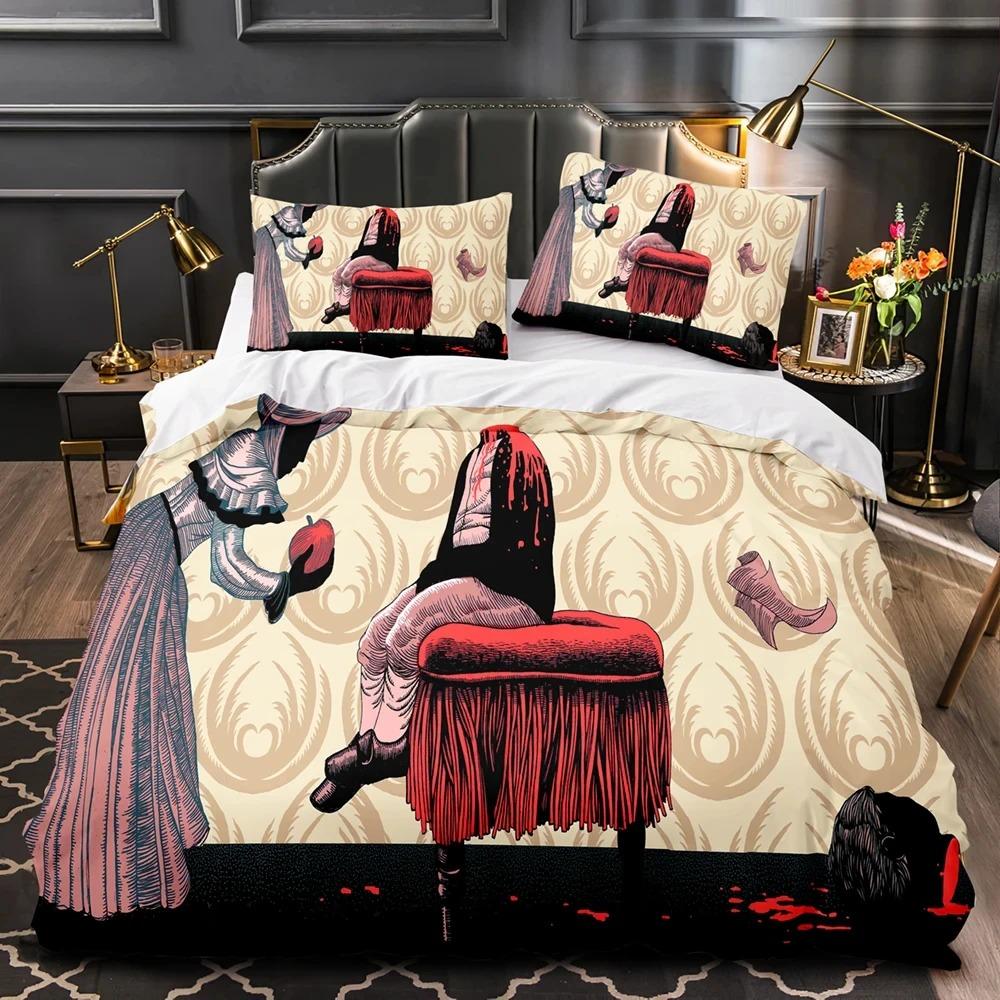3D Print Black Fairy Comfortable Duvet Quilt Cover Pillowcase Bedding Set Children Bedroom Decoration Home Textile