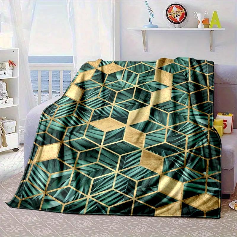 Green Shamrock Celebration Blanket Flannel Blanket Throw Blanket Sofa Cover Blanket Soft Premium Blanket Picnic Blanket Tv Blanket Gifts