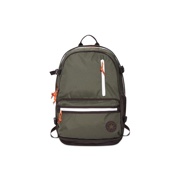 

New Converse Polyester Backpack Regular Unisex Brown Green 10022108-A01 31.0*15.0*46.5CM