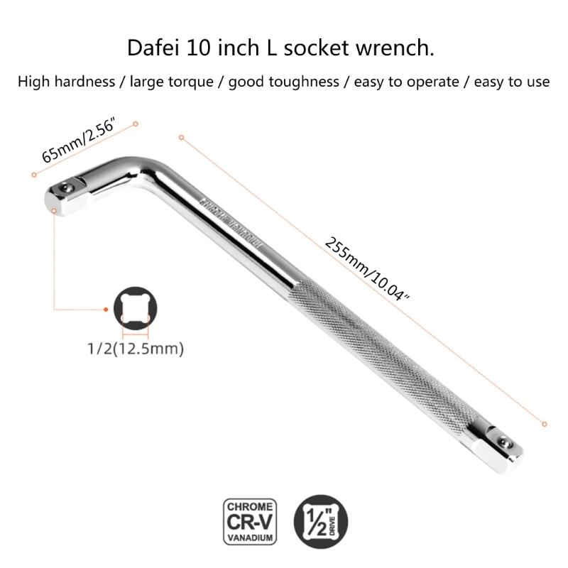 Verlängerung L-förmiger Schraubenschlüssel Gebogenes Stangenwerkzeug mit sicherem Griff Reparaturwerkzeug Erhöhte Haltbarkeit für langlebigen Gebrauch