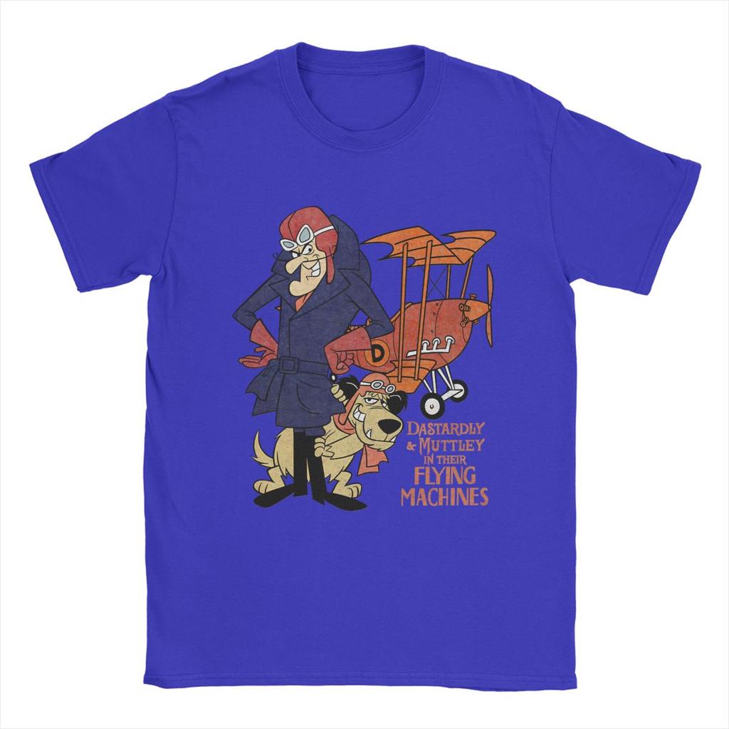Tricou Bărbați Wacky Races Muttley Desen Animat Vintage 100% Bumbac Tricou cu Mânecă Scurtă Topuri cu Gât Rotund Vară