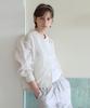 Covernat Woman Sheer Bomber Jacket Ivory