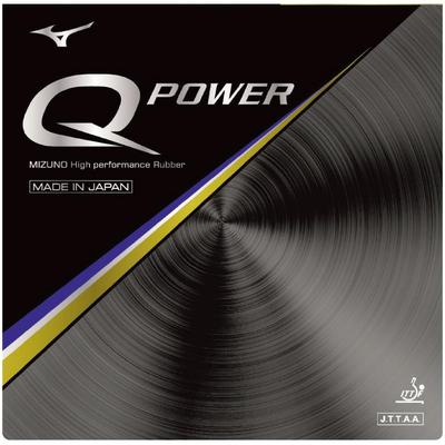 Mizuno Qpower 83JRTA98 Table Tennis Extra Rubber, Black, Thickness 1.9